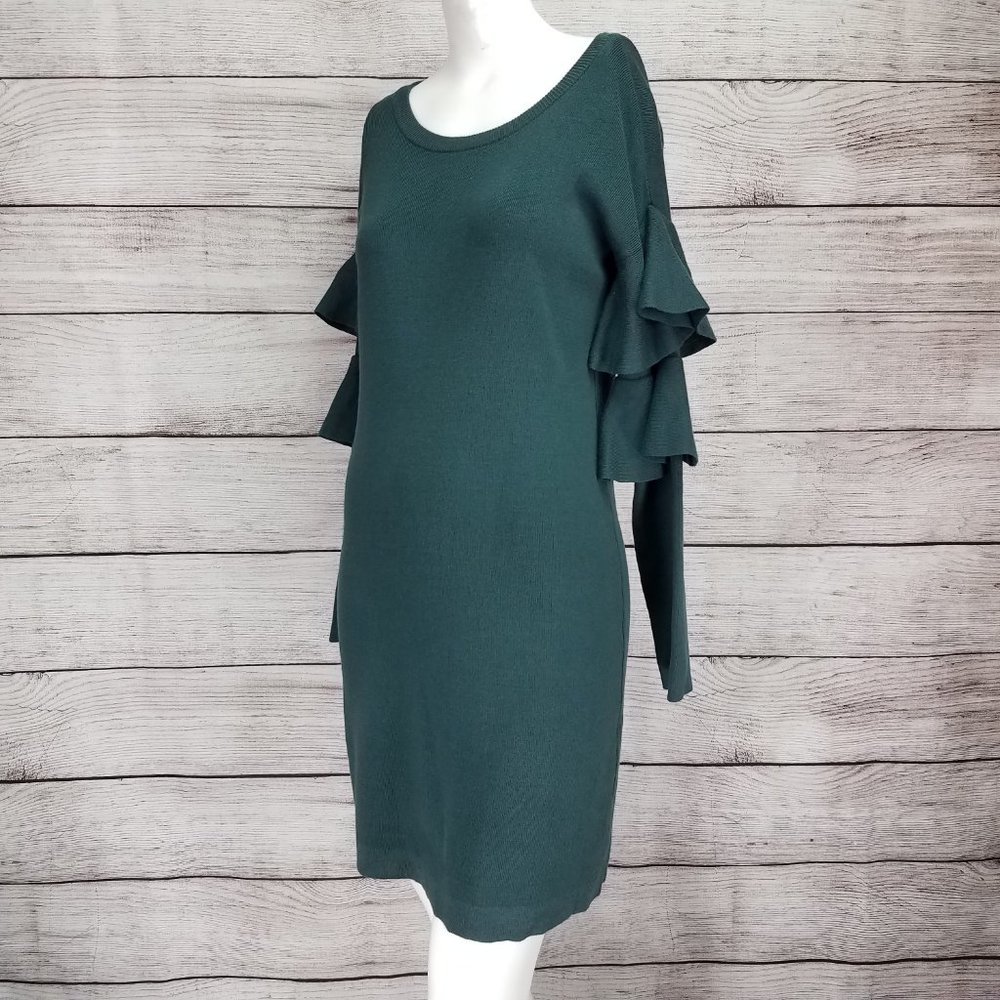 Romeo & Juliet Couture Dark Green Long Sleeve Dress